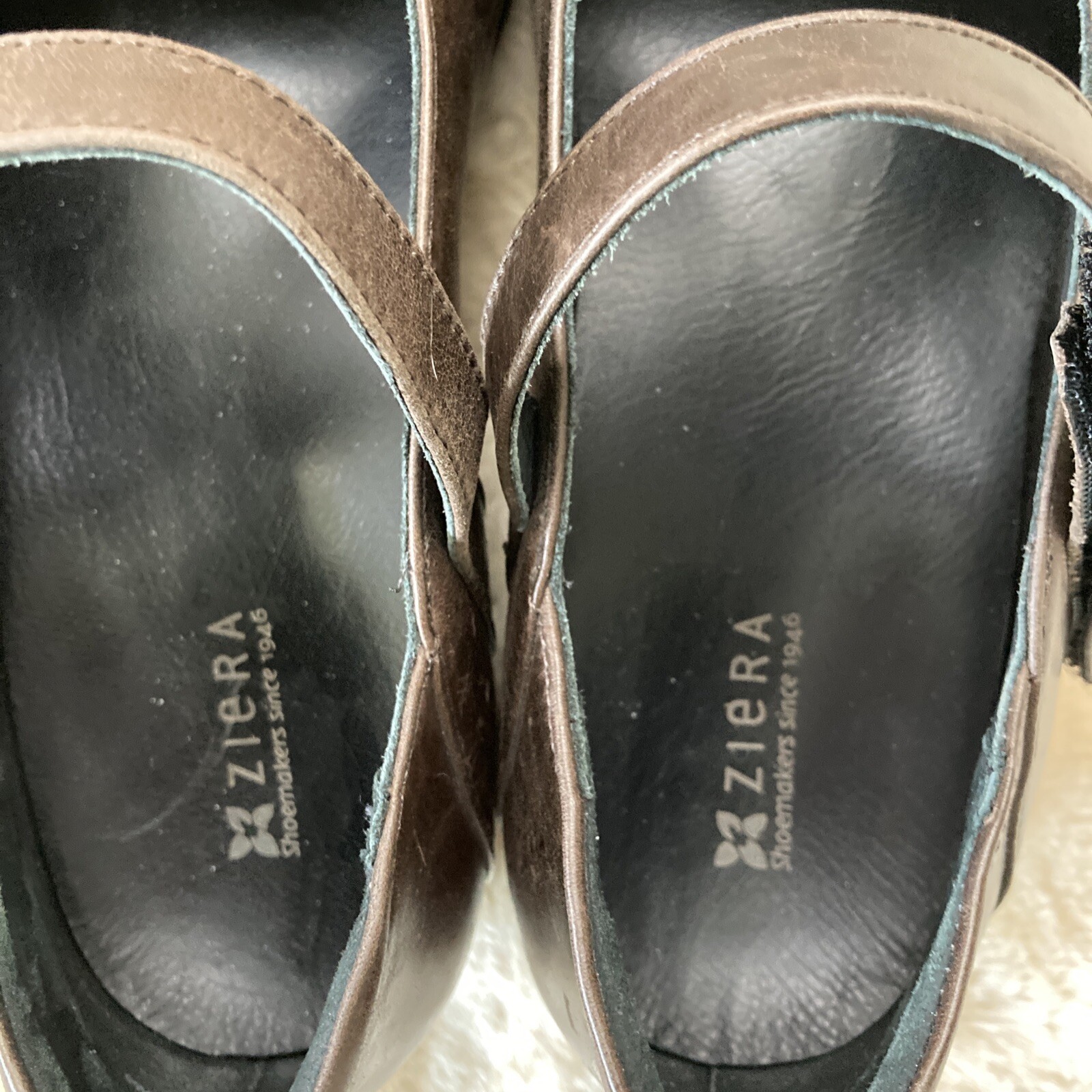 Ziera Brown Leather Mary Jane Comfort Shoe Size 39 W EU 8 W US eBay