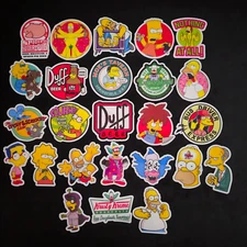 The Simpsons Vinyl Stickers Krusty Homer Bart Sideshow Bob Pig Cartoon Funny