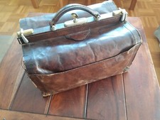 Handtasche, echtes Leder; Handarbeit, aus Deutschland; Comtesse 70er