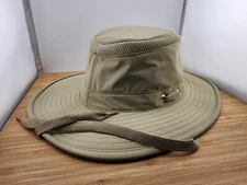 Tilley Airflo Hat, Broad Brim, Size 7 3/8, Beige, Sun Protection, Fishing Travel