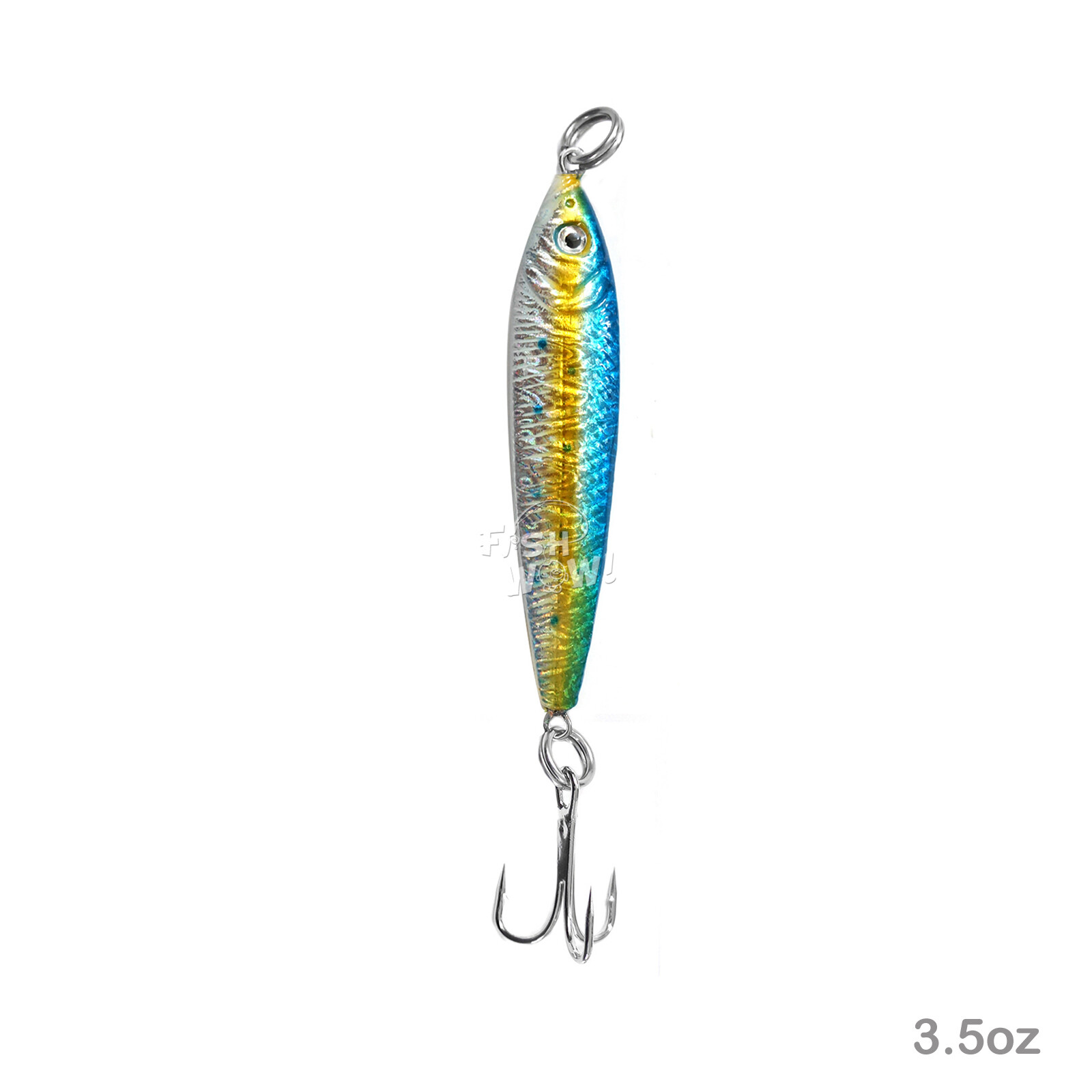 50pcs Fish WOW! Fishing Mega Live Bait 3.5oz Metal luna Jig Random Color Mix NEW - Image 8