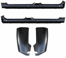 07-13 Chevy Silverado GMC Sierra OE Style Rocker Panel Cab Corner Kit Crew Cab