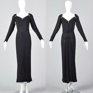 1940s black dress