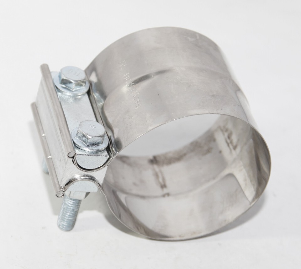 4PCS 3.5 Inch Lap Joint Exhaust Band Clamp Muffler Coupler - Foto 5