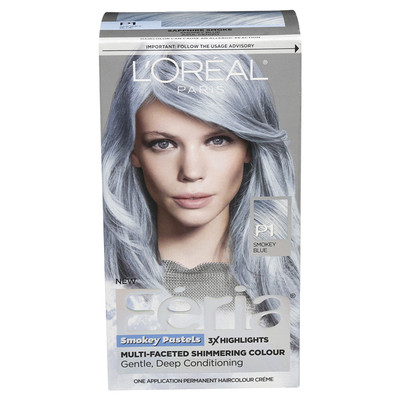 loreal hair color smokey blue