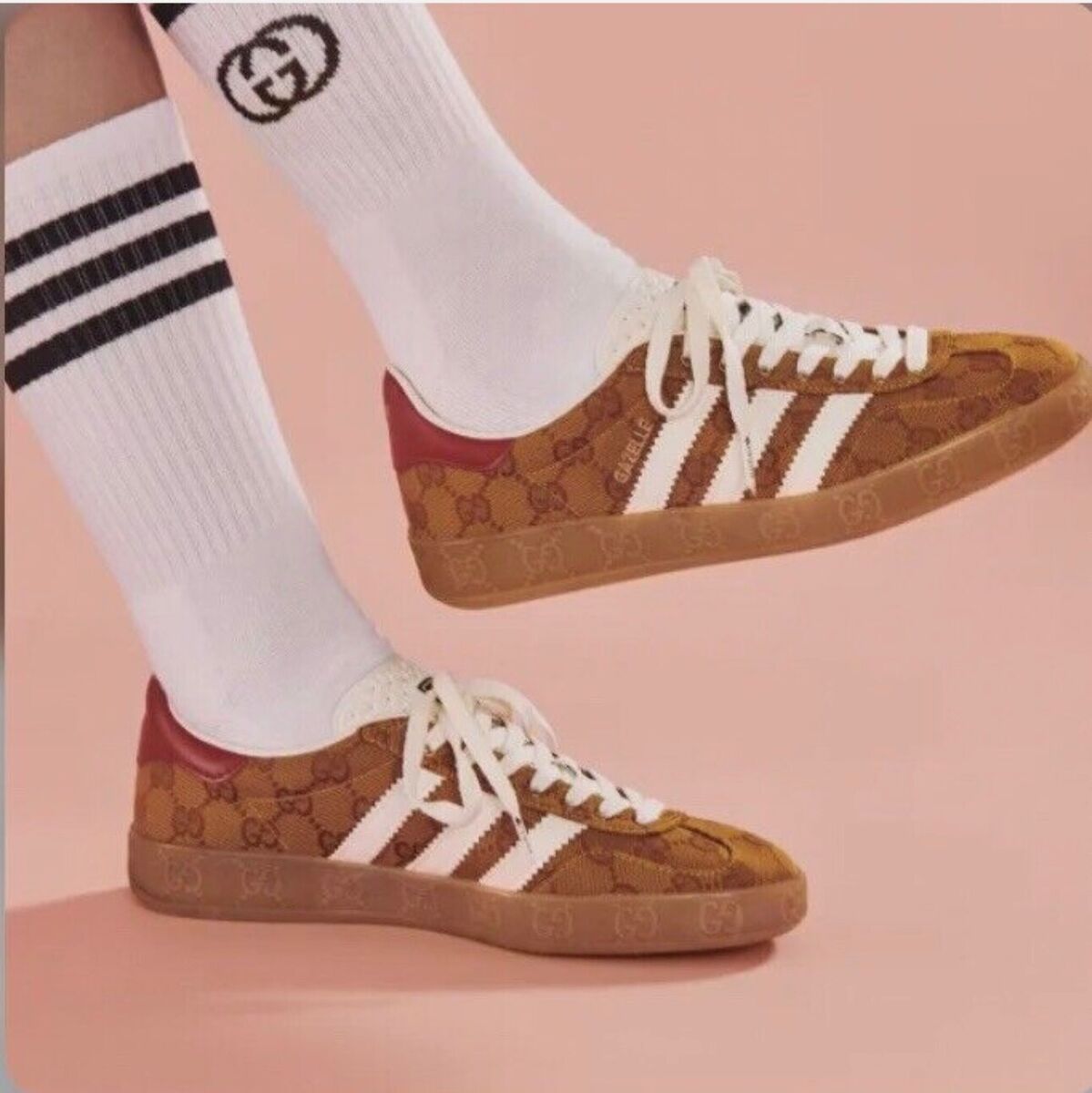 💎 Gucci X Adidas Gazelle Collection Monogram Size 10.5 US 💎 Gucci X Adidas Gazelle Collection Monogram Size 10.5 US