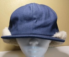Vintage USA Blue Denim P CAP THINSULATE 3M Insulation Hat w/ Ear Flaps MEDIUM