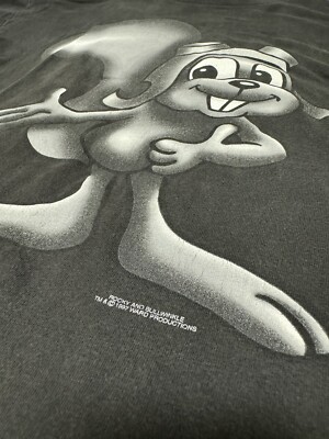 VINTAGE 1997 Stanley Desantis Rocky & Bullwinkle Cartoon L T-Shirt