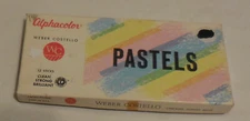1 Alphacolor Weber Costello Pastels 12 Sticks no 105-007 Assorted VTG