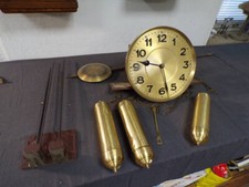 Altes Uhrwerk mit 3 Gewichten für Standuhr Westmünsterschlag