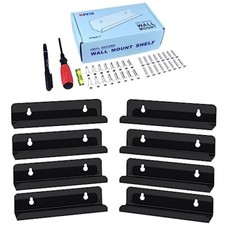 Vinyl Record Shelf Wall Mount 8Pack,7 Inch Acrylic Record Shelf,Record Black