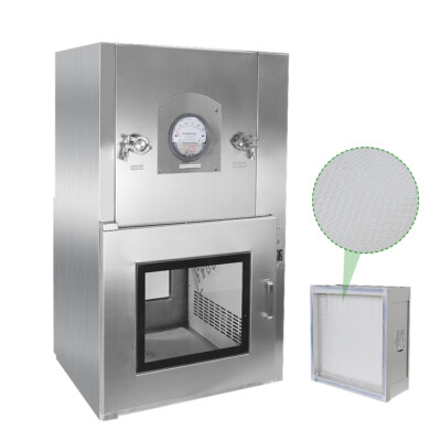 304 Stainless Steel Cleanroom Air Shower Dynamic Pass Box Lab Pass Through
