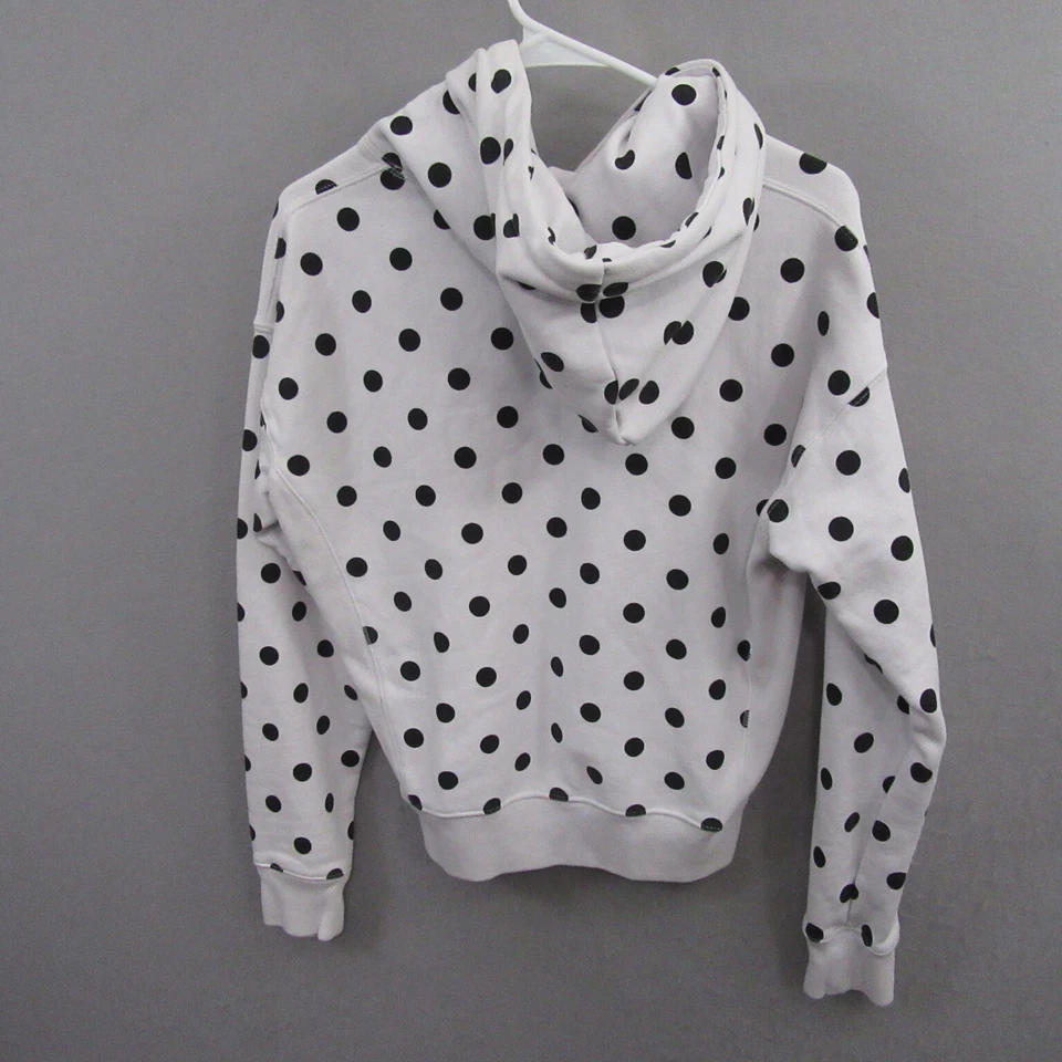 Champion Mujer Lunares Sudadera con Capucha S Blanco Negro Pullover Bolsillo con Capucha Foto 3 de 4