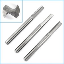 3pcs 3.175mm x 12mm Carbide 2 Flute Straight Router Bit Engraving CNC Milling