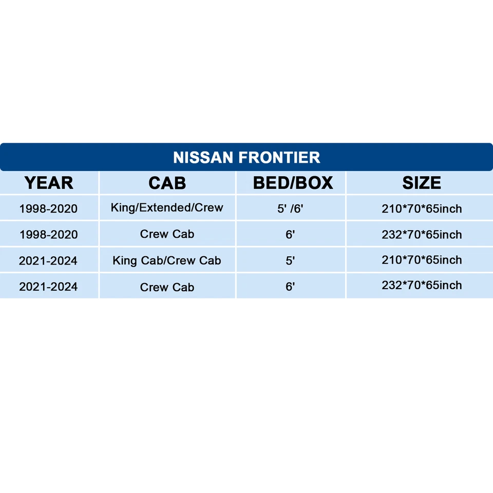 Cubierta de camioneta para Nissan Frontier 210D engrosada 100 % impermeable para todo tipo de clima Foto 2 de 4
