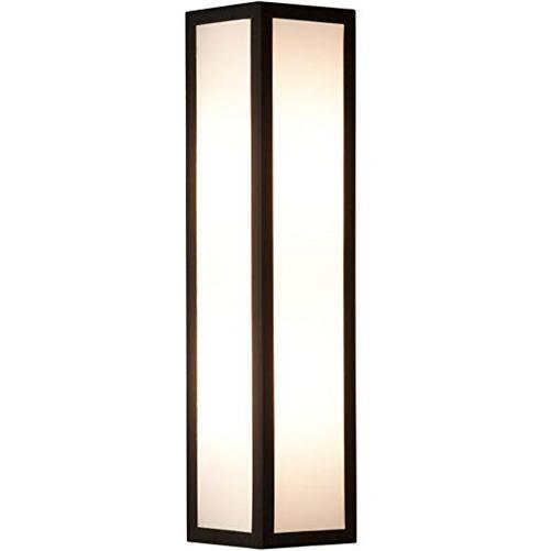 Litecraft Wall Light Rectangular Box Lantern E14 Fitting - Black Clearance