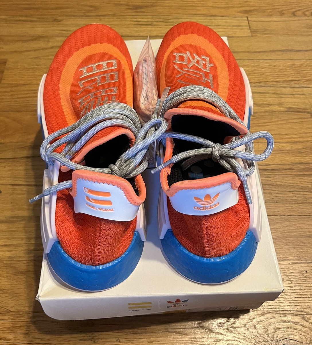adidas NMD x Pharrell Human Race Extra Eye - Bold Orange Size US 11 H67401  | eBay