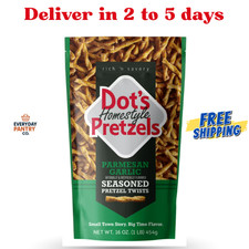 Dot'S Pretzels Parmesan Garlic Seasoned Pretzel Twist Snack, 16Oz Grocery Sized