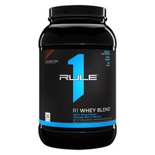 RULE 1 Whey Blend 26 serv Chocolate Fudge 100% Whey Protein Blend 1.98lb 16.20 per gallon