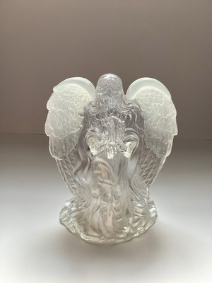 Lady Angel Figurine With Glittering Wings