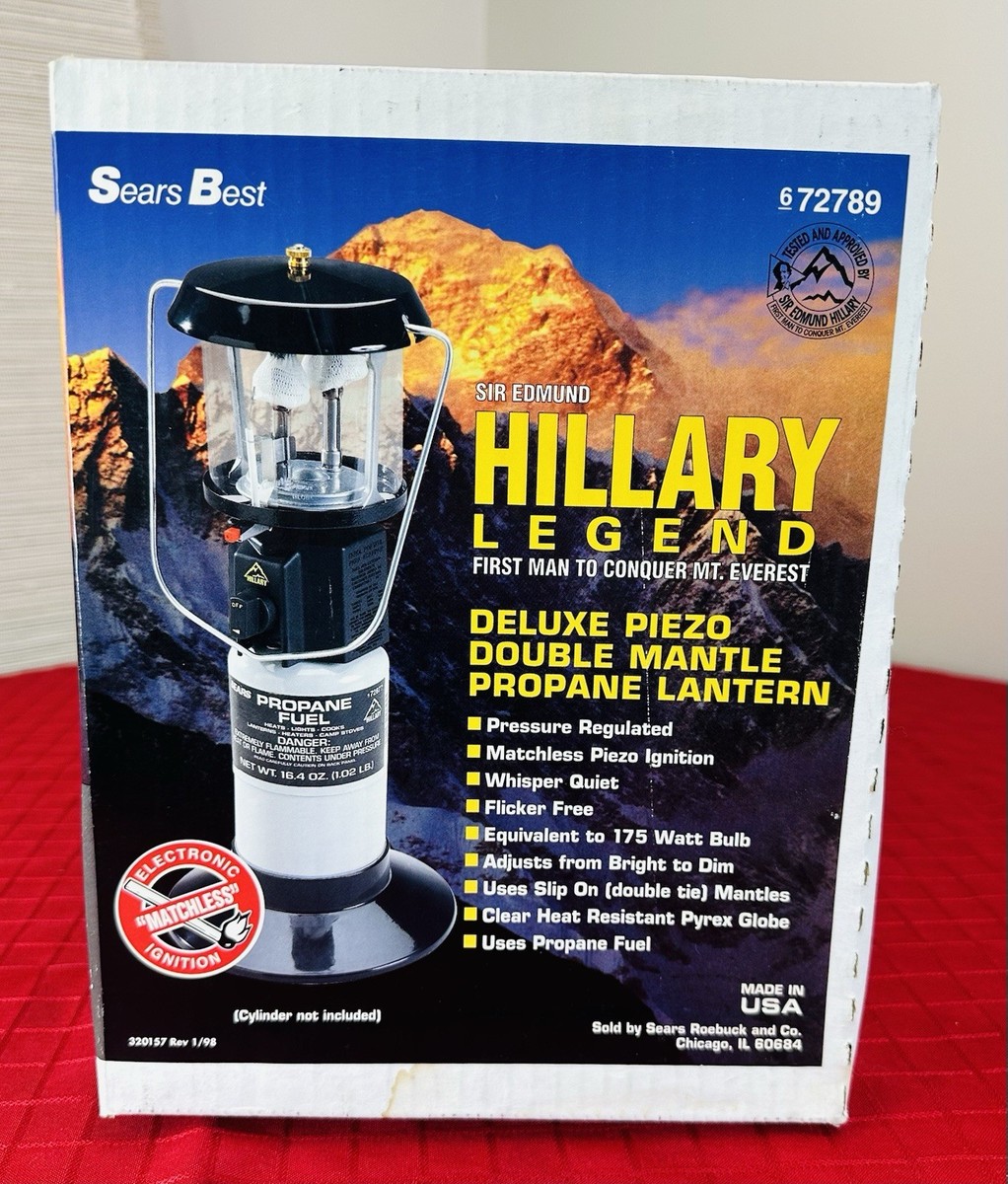 Sears Best Hillary Legend Propane Lantern Model No 72789 Piezo