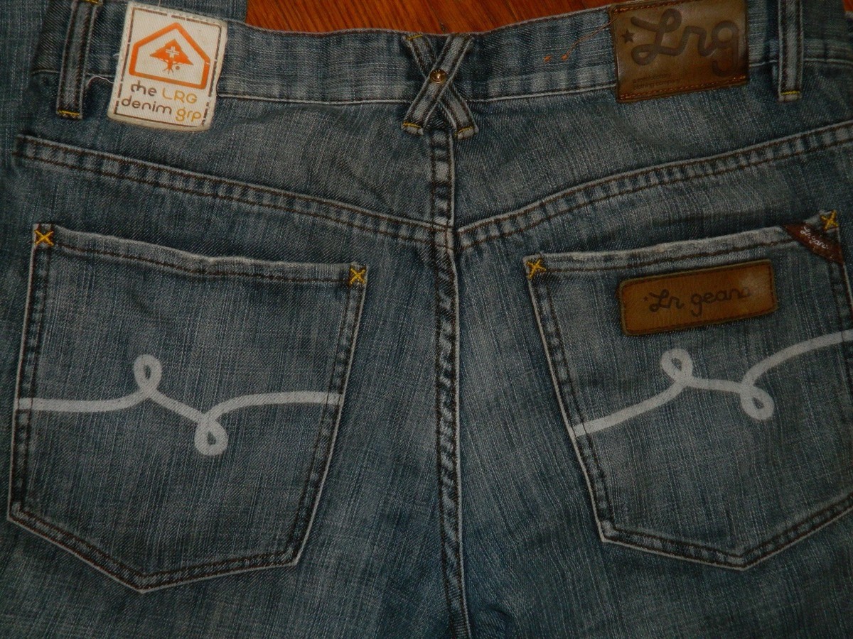 y2k vintage LR Geans Lifted Research Group Men’s 34W distressing baggy grunge View 3
