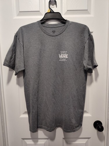 CAMISETA HOMBRE VANS OFF THE BEATEN PATH CREW MANGA CORTA GRIS JASPEADO GRANDE