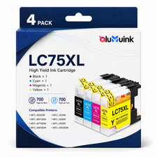 LC75XL Ink Cartridge high Yield for MFC-J280W, MFC-J425W, MFC-J430W MFC-J625DW