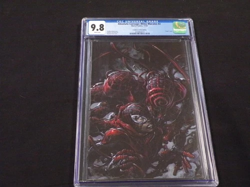 ABSOLUTE CARNAGE: MILES MORALES #2  FRANKIE'S VIRGIN CRAIN COVER CGC GRADED 9.8