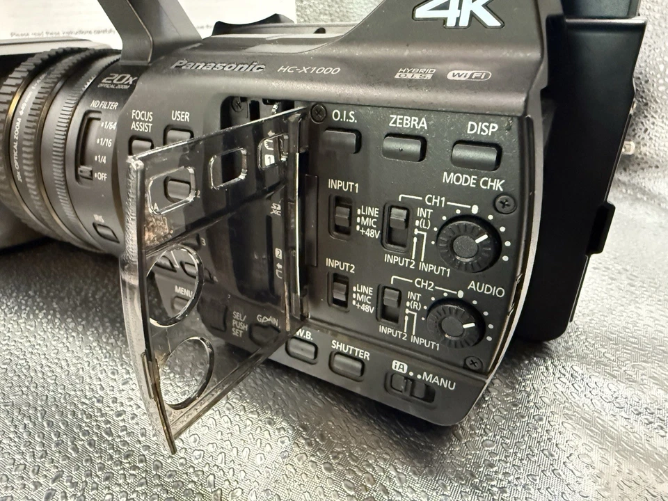 Panasonic HC-X1000 4K Ultra HD Camcorder Mint A+ Condition Only 95 Hours LOW USE - Image 4 of 4