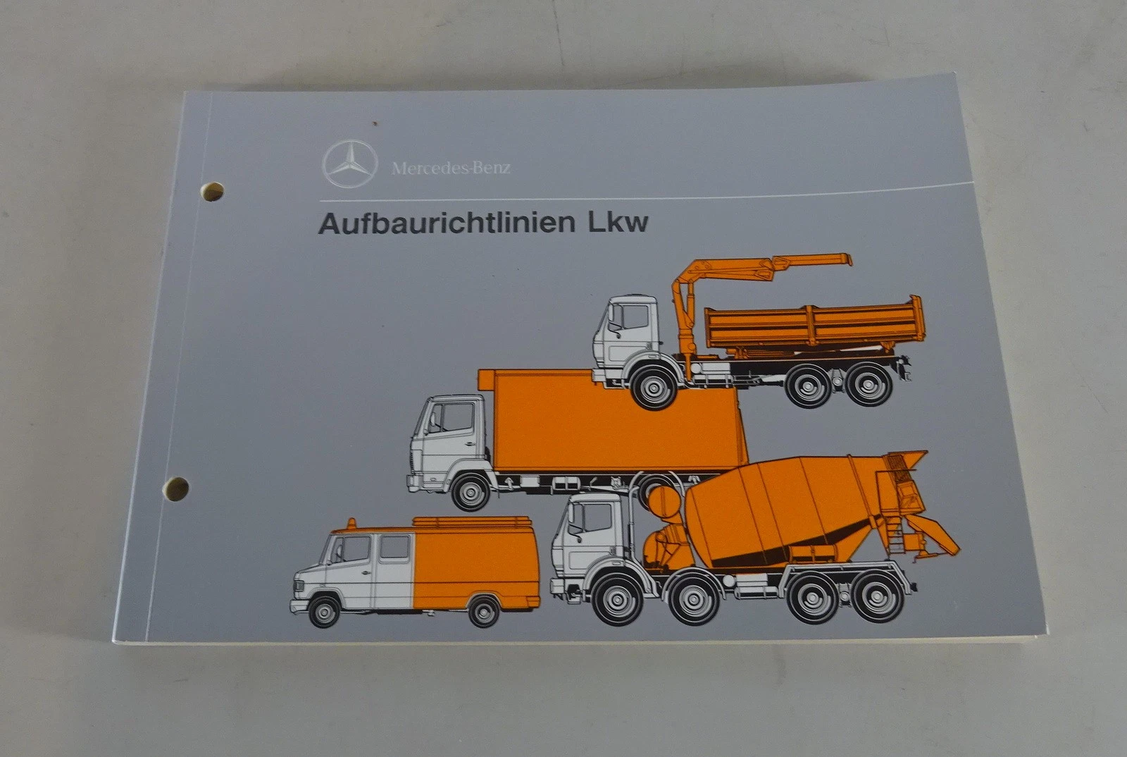 Operating Instructions/Manual Mercedes Benz Aufbaurichtlinien Lorry Stand 1990