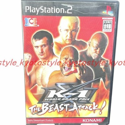 USED PS2 PlayStation 2 K-1 WORLD GRAND PRIX THE BEAST ATTACK! Japan Import
