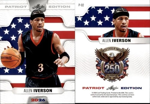Allen Iverson MINT 2026 Leaf PATRIOT EDITION 250th Anniversary #P-02