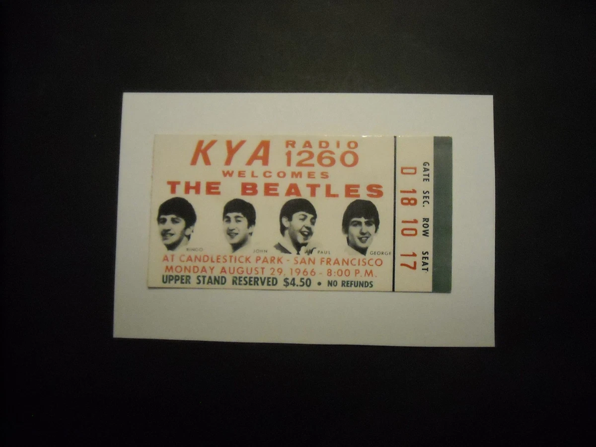 Beatles Ticket Stub In Beatles Concert Memorabilia for sale | eBay