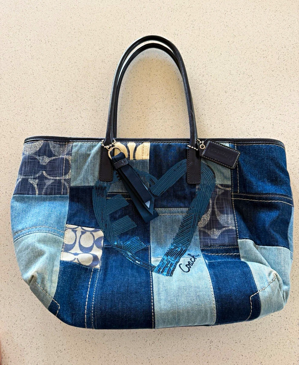 Coach Zip Denim Exterior Bags & Handbags for Women for sale | eBay