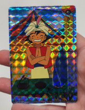 1998 Bandai Pokemon Carddass Ash 24 Prism Holo Japanese Anime Card Free Ship