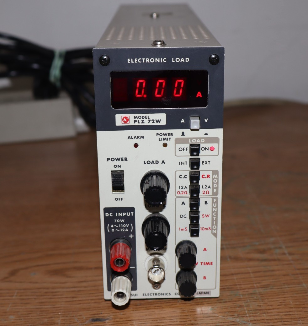 Kikusui PLZ-72W Electronic Load Module | Working
