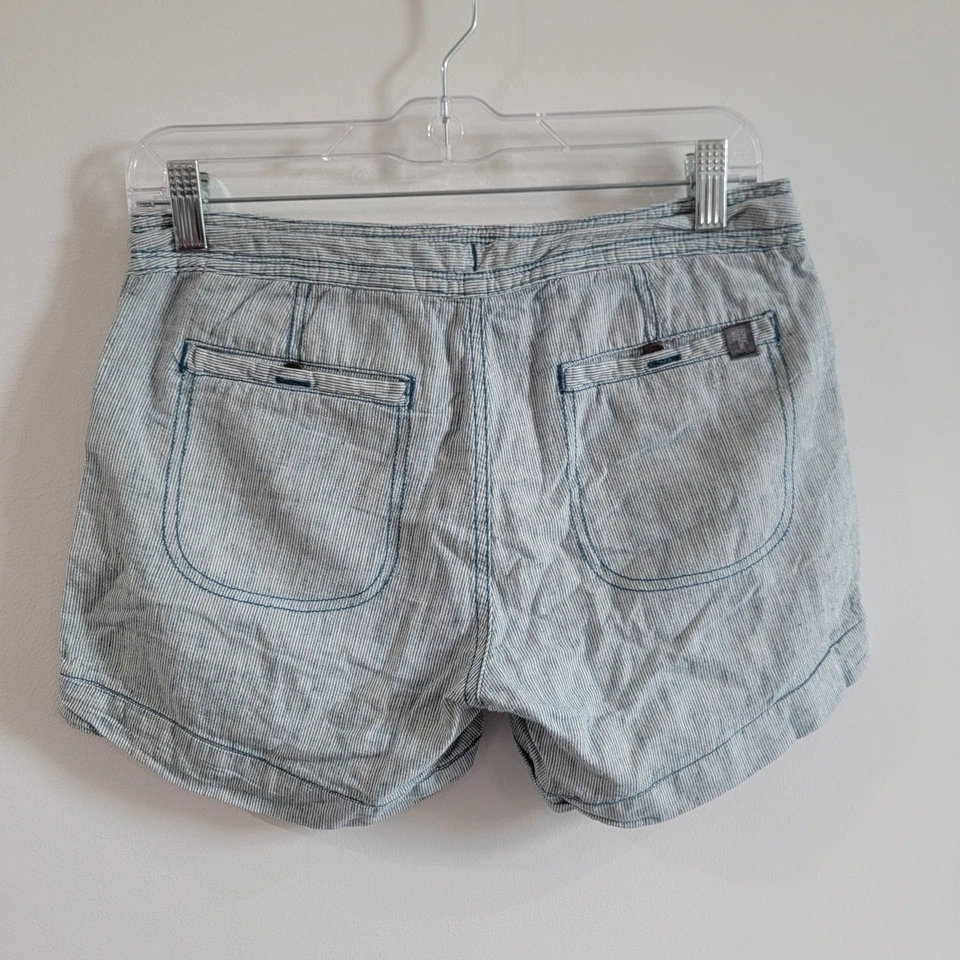 Pantalones Cortos para Mujer The North Face Talla 2 Rayas Mezcla de Lino Senderismo Camping Aire Libre Foto 2 de 4