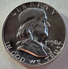 US One Half Dollar, 1958-D, Franklin 50C, Uncirculated