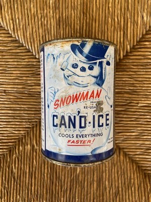 RARE FIND: Snowman Cand-Ice Miracle Cooler; Artificial Ice; Very Good Condition