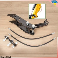 Hydraulic Thumb Clip Clamp For Small Digger Mini Excavator 0-3T Attachment Kit