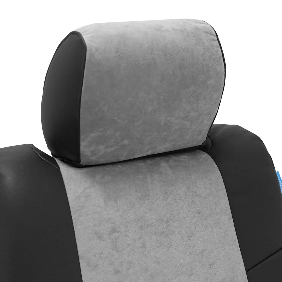 For Chevy S10 Blazer 93-94 Ultisuede 1st Row Black & Gray Custom Seat Covers Foto 2 de 4