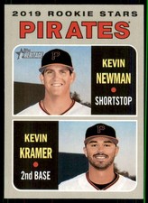 2019 Topps Heritage Kevin Newman/Kevin Kramer #372 Rookie Pittsburgh Pirates