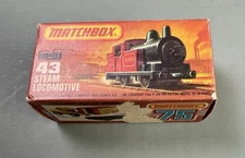 1978 Matchbox Superfast 0-4-0 STEAM LOCOMOTIVE #43 made by Lesney in ENGLAND
