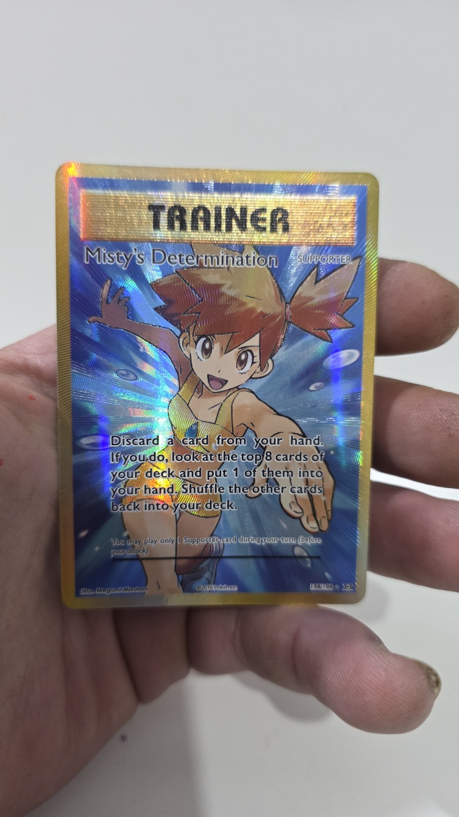 Misty's Determination Full Art 108/108 MINT/EXC Pokemon Cards XY Evolutions Holo
