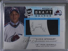2008-09 Upper Deck The Cup Rookie Draft Boards /25 Chris Stewart #DB-CS Auto g0y