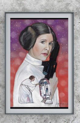 STAR WARS PRINZESSIN LEIA ARTWORK