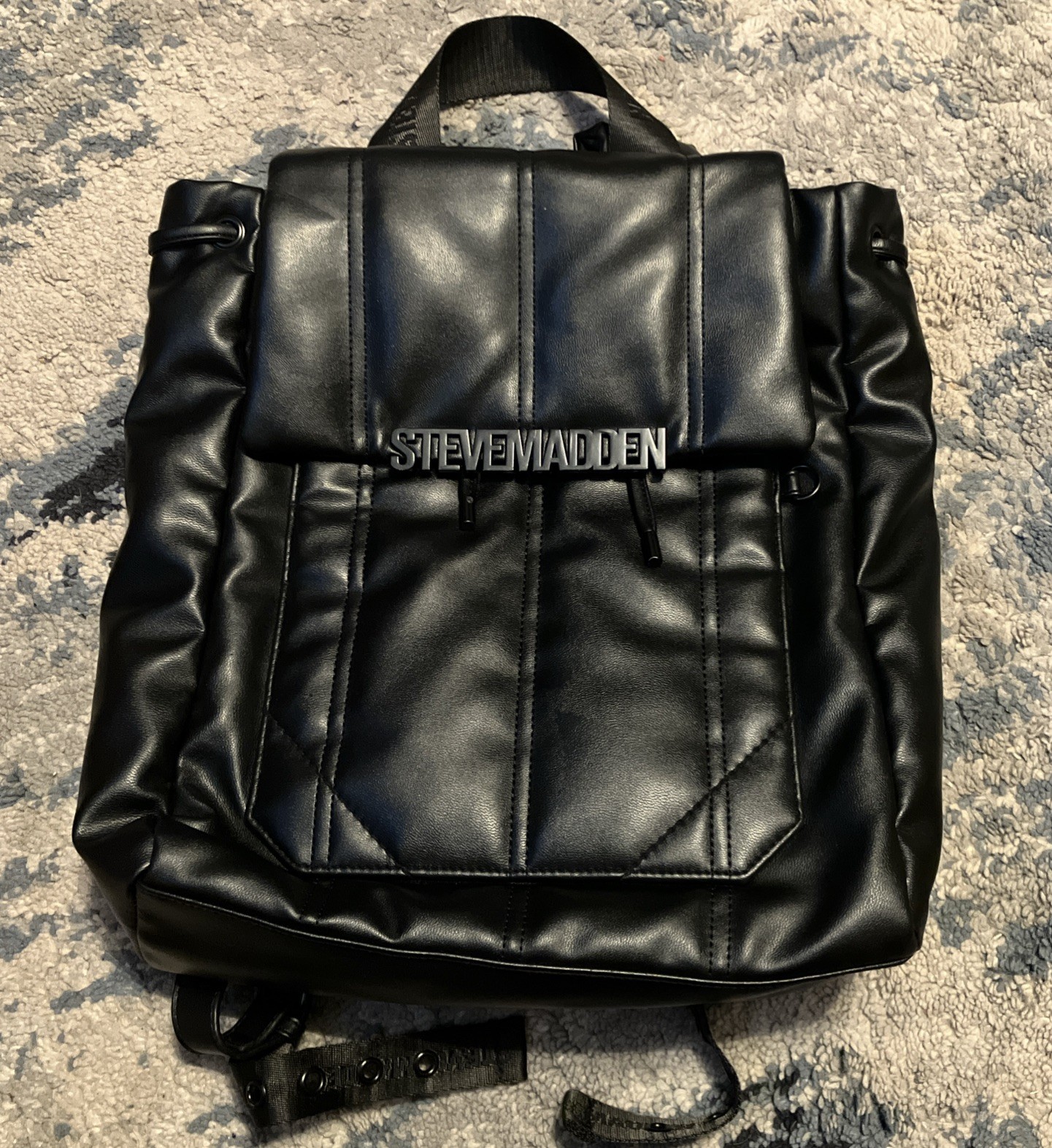 Steve Madden Backpack, Black Backpack, Medium Size - image 1