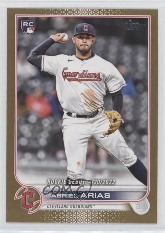 2022 Topps Update Rookie Debut Gold 1658/2022 Gabriel Arias #US321 8p7