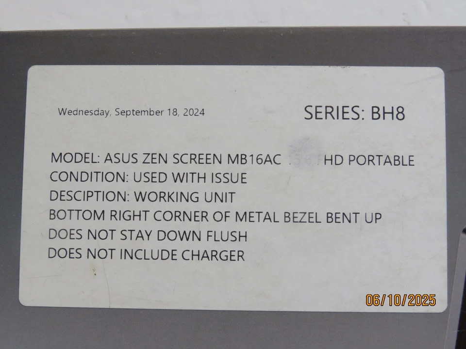 ASUS ZEN SCREEN MB16AC HD PORTABLE [BH8] - Image 2 of 4